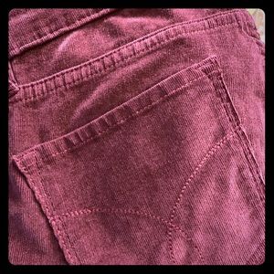 Corduroy Burgundy Pants
